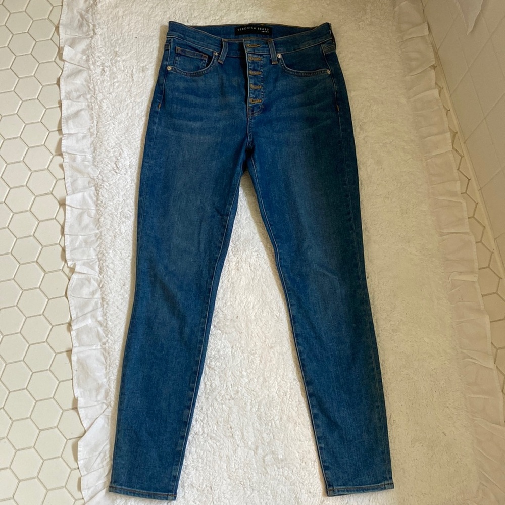 Veronica Beard Debbie High Rise Skinny Jeans
